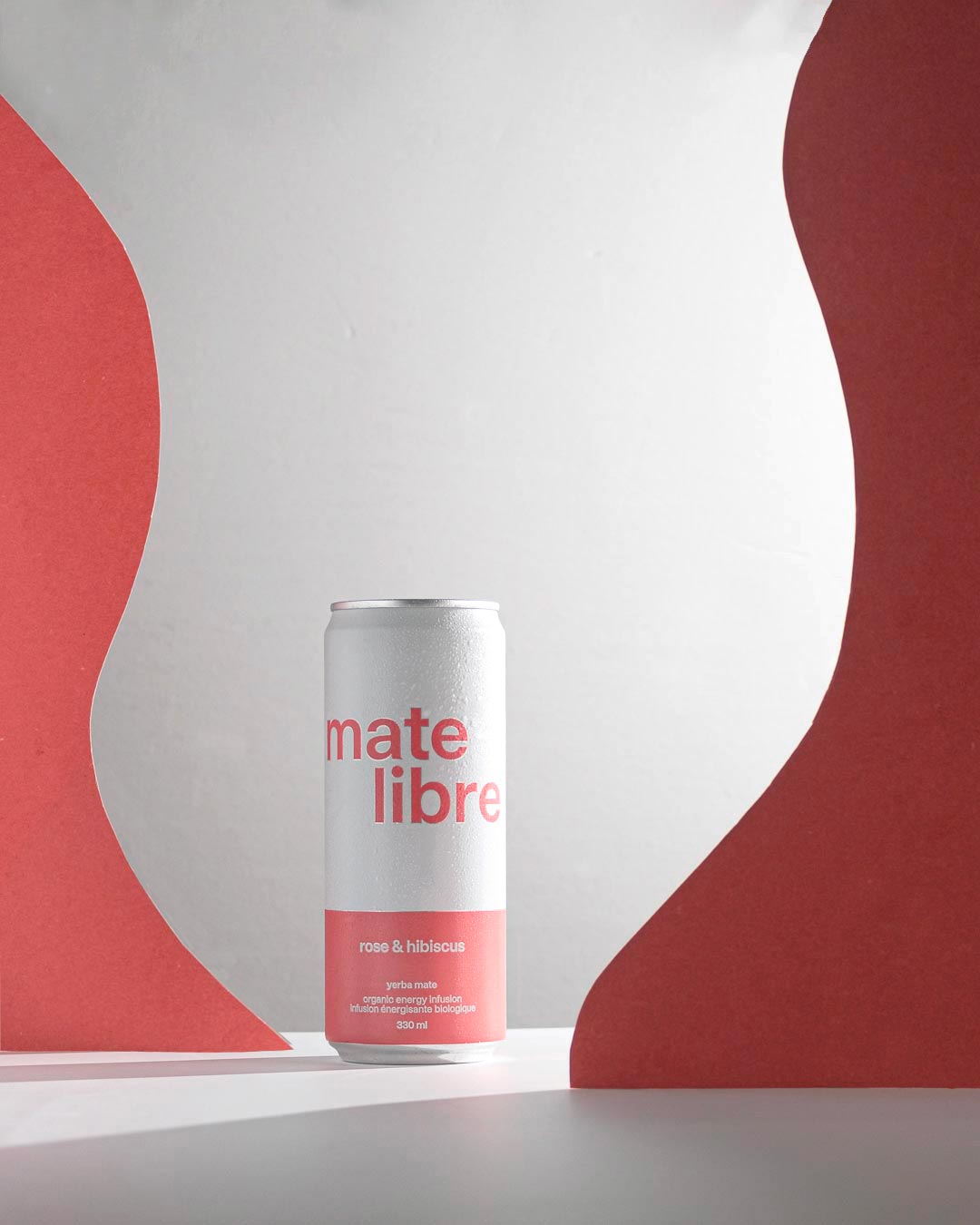 Yerba mate drink can — Mate Libre, studio product photography